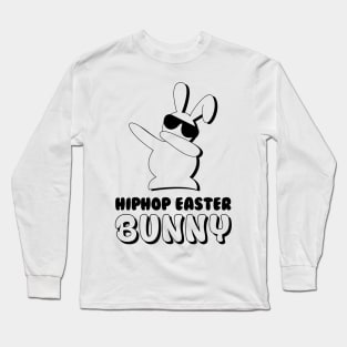 Dabbing hip hop bunny easter Long Sleeve T-Shirt